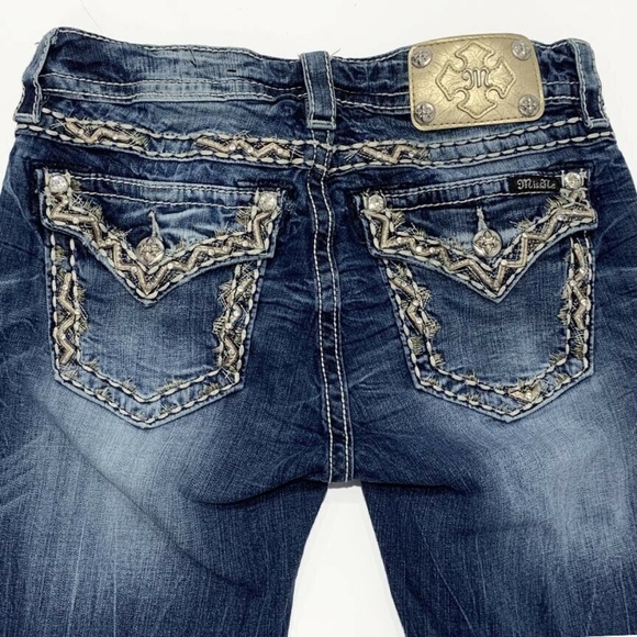Miss Me Denim - Miss Me Womens Size 28 Boot Cut Jeans Mid Rise